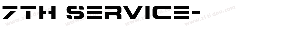 7th Service字体转换